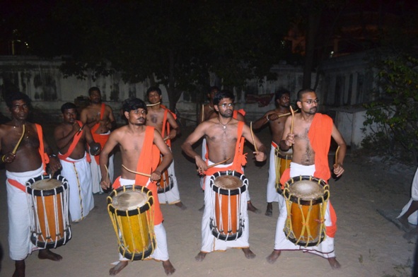 HH Pujyashri Acharya Swamijis arrive at Chennai RA Puram Camp